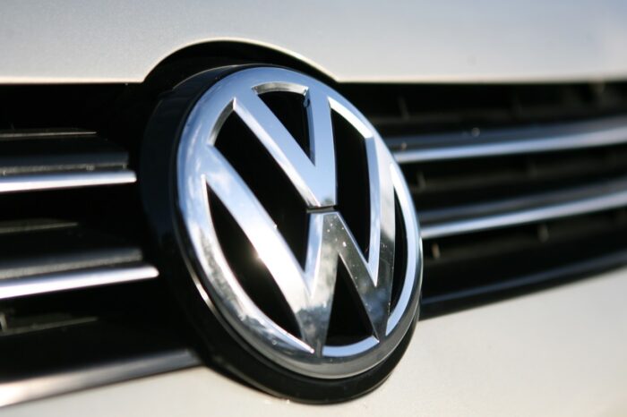 logo of the German automobile manufacturer VOLKSWAGEN
