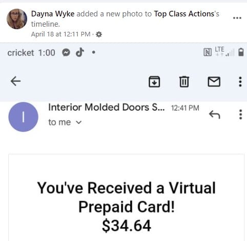 Interior Molded Doors FB 2 settlements paying out