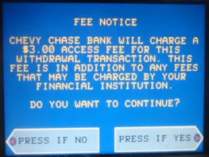 Chase ATM Fee