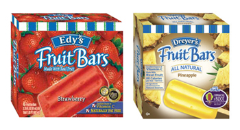 Edy's fruit bars, Dreyer's fruit bars