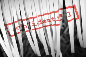 shredding confidential information