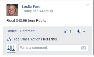 publix class action settlement