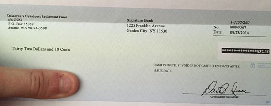Cytosport Muscle Milk settlement money
