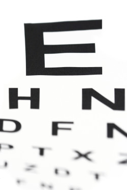 Medical - Fuzzy sight of eye chart