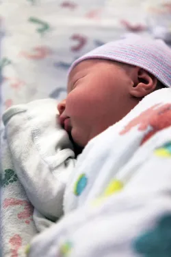 Sleeping newborn baby
