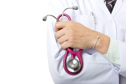 medical doctor with stethoscope