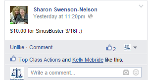 Sinus Buster class action settlement
