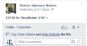 Sinus Buster class action settlement