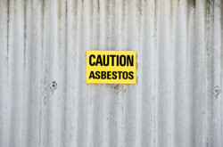 Warning for asbestos