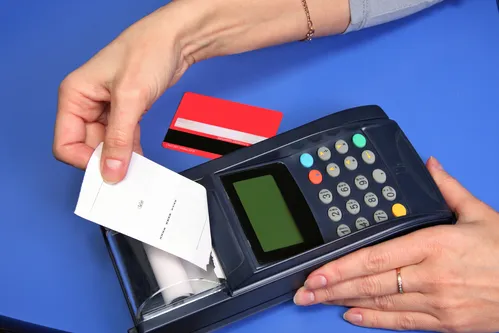 FACTA credit card receipt