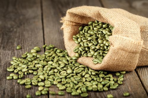 Green coffee beans are used in weight loss pills.