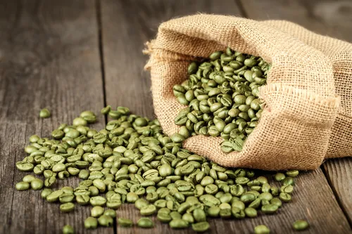 Green coffee beans are used in weight loss pills.