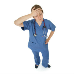 over worked nurse