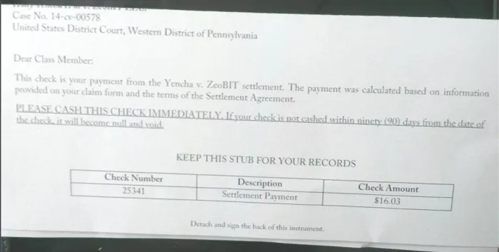 MacKeeper settlement check image