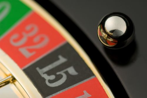 Teilansicht eines Roulettetellers