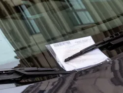 NYC traffic lane violation ticket