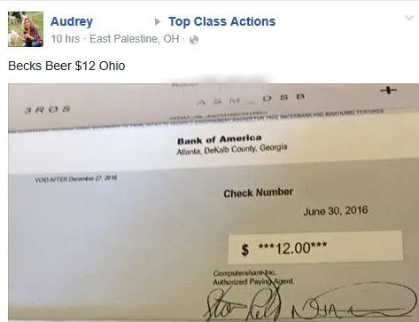 Beck's Beer FB 7-2-16