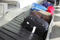 luggage in an airport