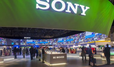 Sony area at Consumer Electronics Show