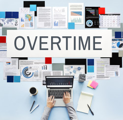 Overtime Stress Working Hours Job Late Career Concept