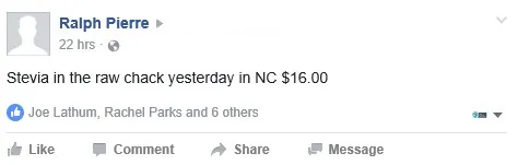 Stevia FB #2 9-12-16