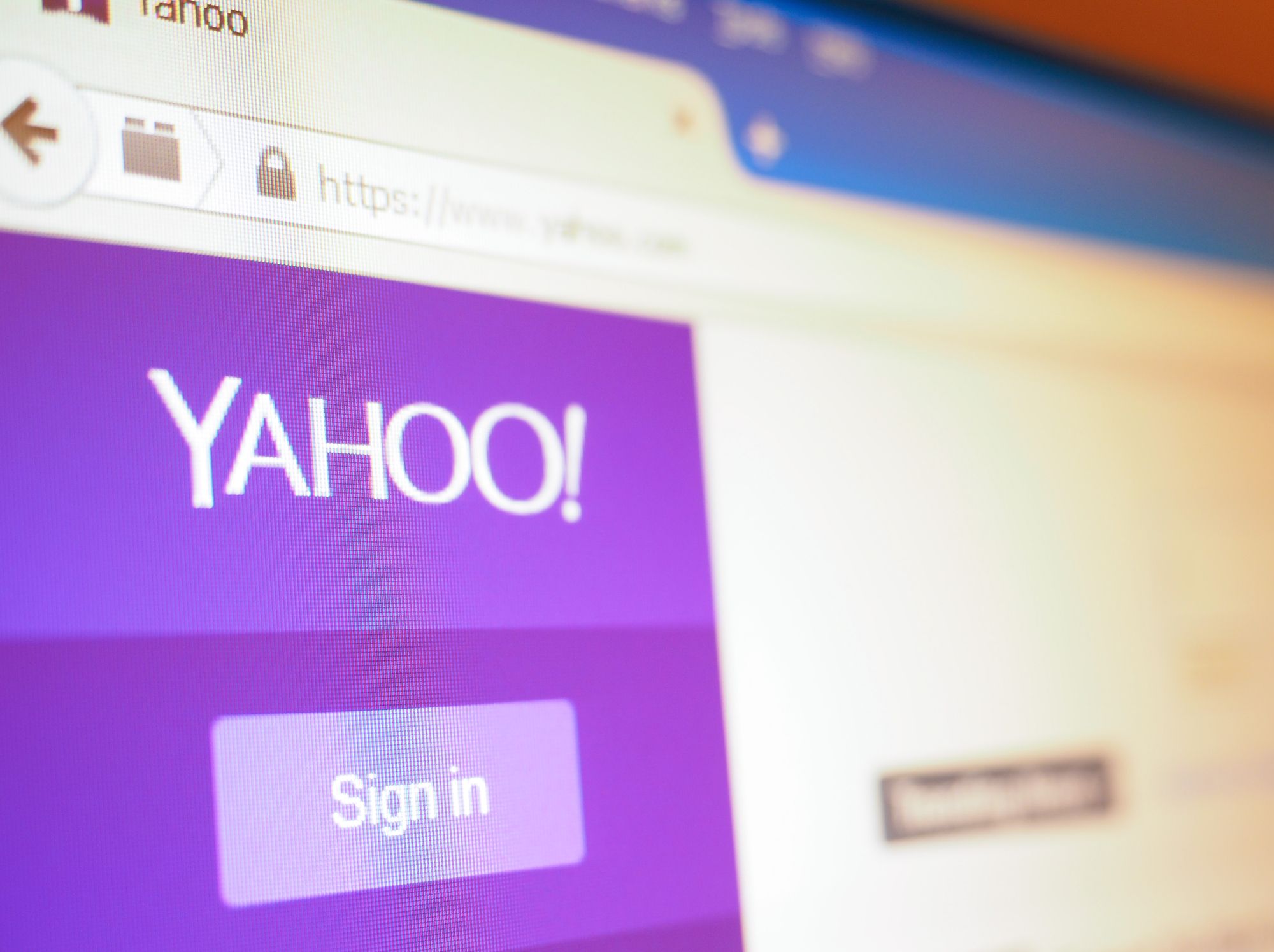 Yahoo home page
