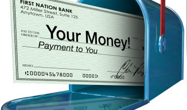 settlement check in the mailbox