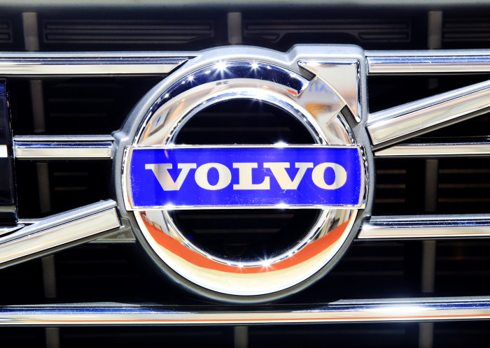 volvo logo on car