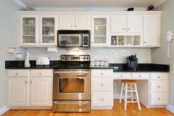 kitchen with microwave