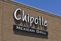 Indianapolis - Circa May 2016: Chipotle Mexican Grill Restaurant. Chipotle is a Chain of Burrito Fast-Food Restaurants VII