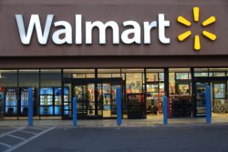 RIDGECREST, UNITED STATES - APRIL 12, 2014: Walmart store in Ridgecrest, California. Walmart is a retail corporation with 8,970 locations and revenue of US$ 469 billion (FY 2013).