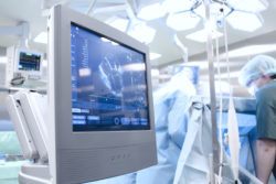 surgery in operating room