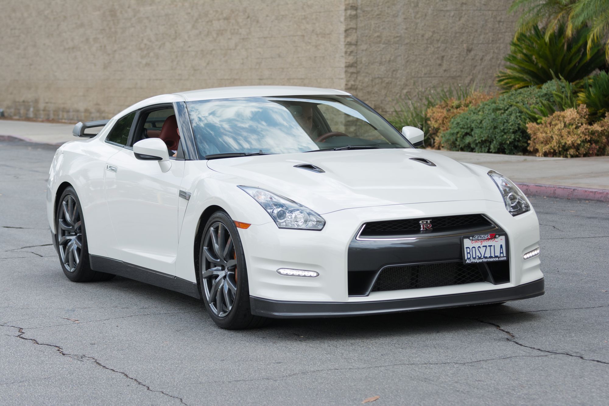 Woodland Hills, CA, USA - July 19, 2015:  Nissan GT-R car on display at the Supercar Sunday car event.