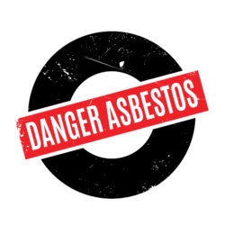 Danger Asbestos rubber stamp