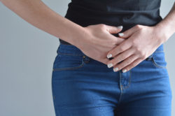 woman with cramps