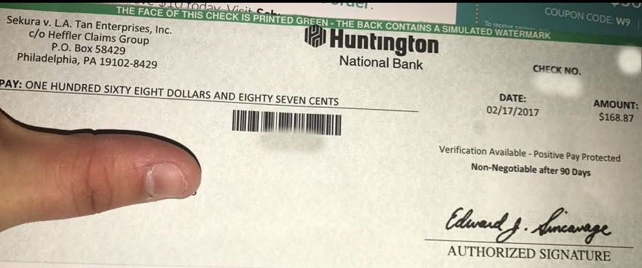 LA Tan class action settlement