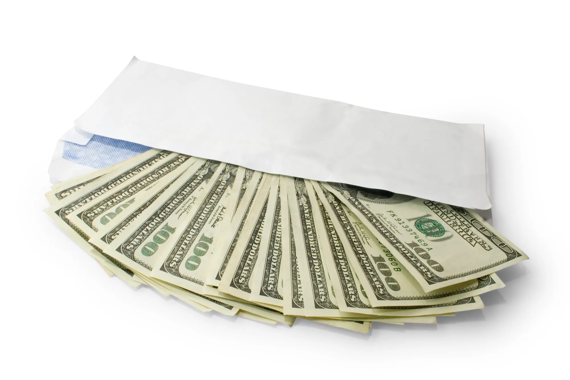 donation money in envelope