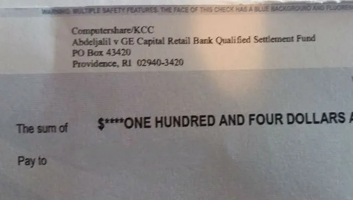 Synchrony Bank FB check 3-2-17