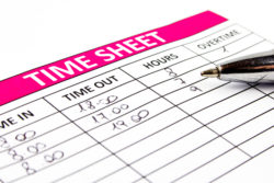 Filling Time Sheet with hours