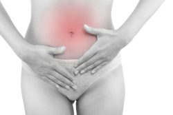 woman with cramps