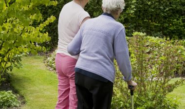 metal hip Stryker hip implant women walking cane