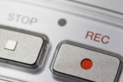 Recording on a digital voice recorder