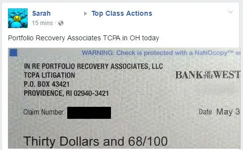 Portfolio Recovery FB 2 6-5-17