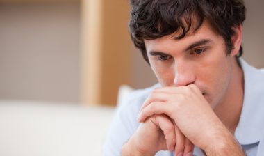 depressed young man