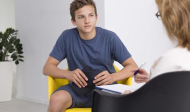 Teenage boy in therapy session, risperdal