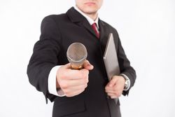Recording, Man with microphone
