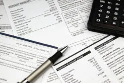 bank statement, bills