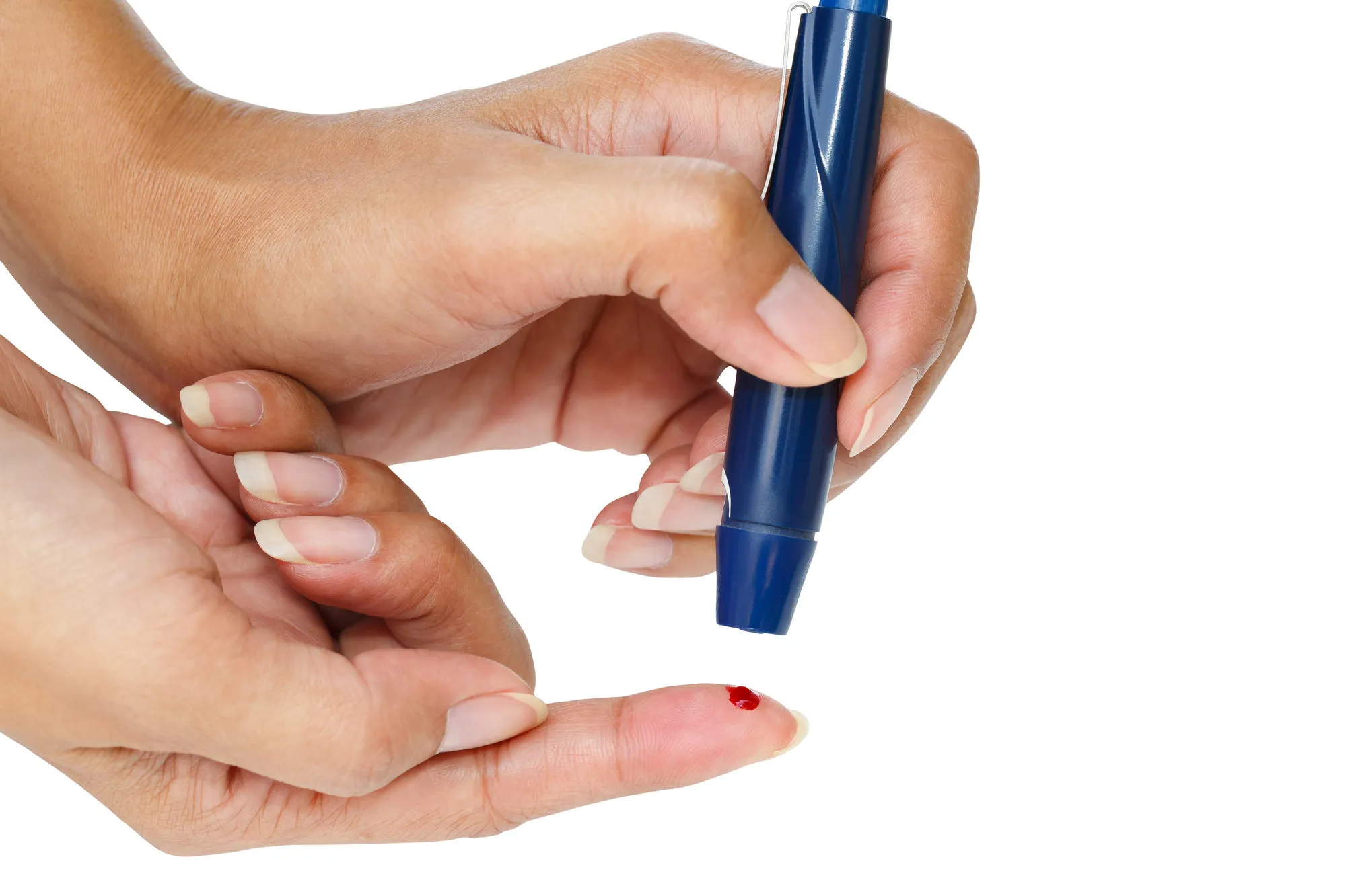 Patient checking blood sugar, facing saxagliptin heart failure risk
