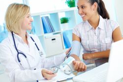 Essure Doctor and patient