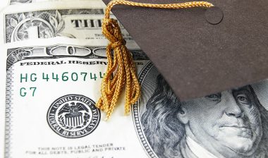 Average student loan debt is high.